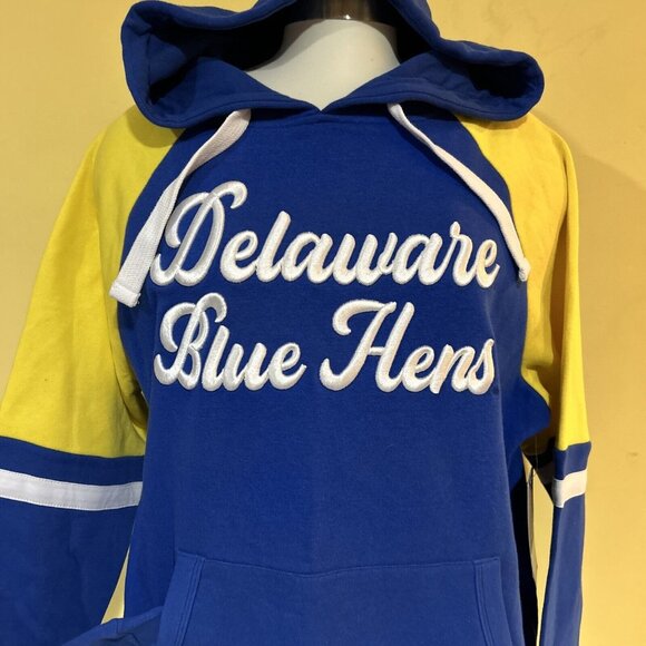 NEW Delaware Fightin' Blue Hens Colosseum Oversized Hoodie Sweatshirt Women's M - Picture 2 of 6